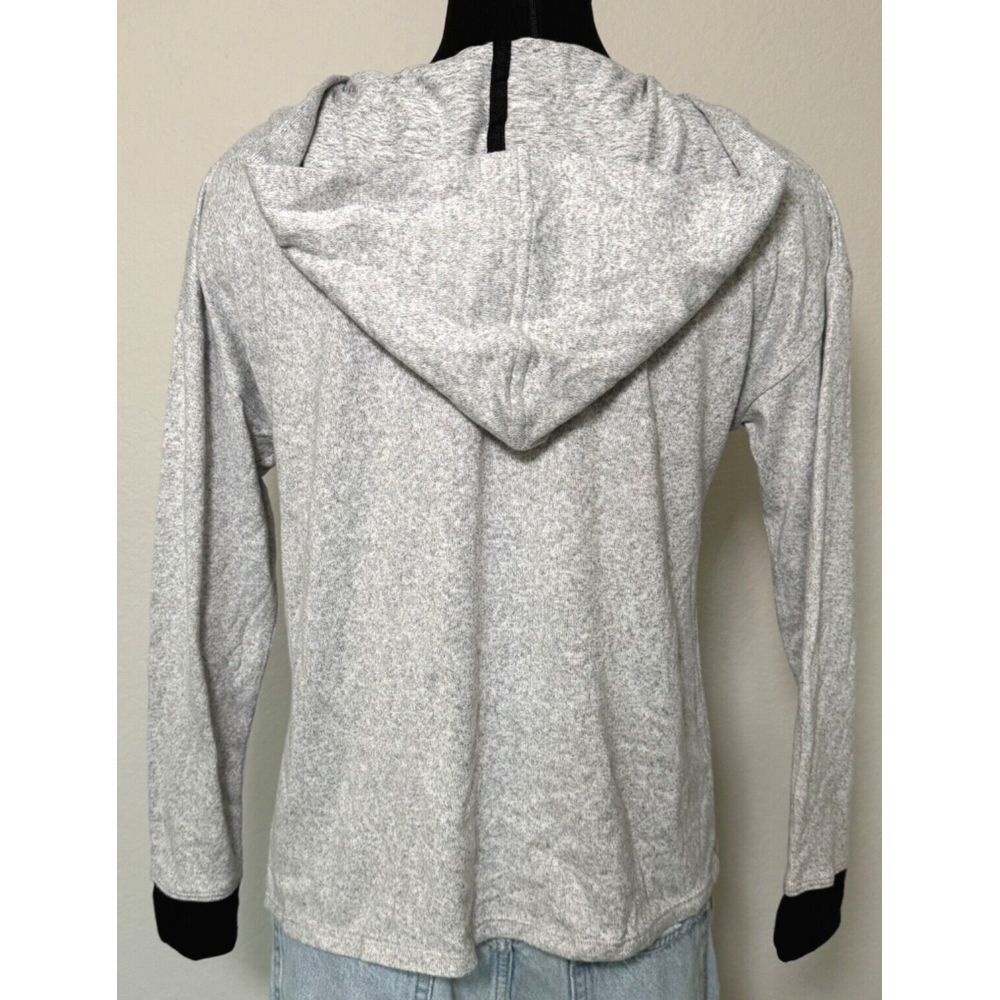 Cuddl Duds Lightweight Comfort Hoodie Rib Trim Women Size PM Ivory A470041 - Picture 4 of 10